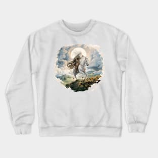 Riding by Dawn Through the Kingdoms of Men - Fantasy Crewneck Sweatshirt